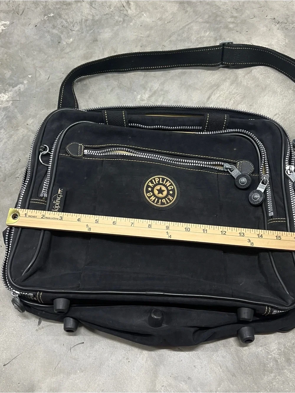 Kipling Laptop Computer Bag Black Monkey Work School Messenger
